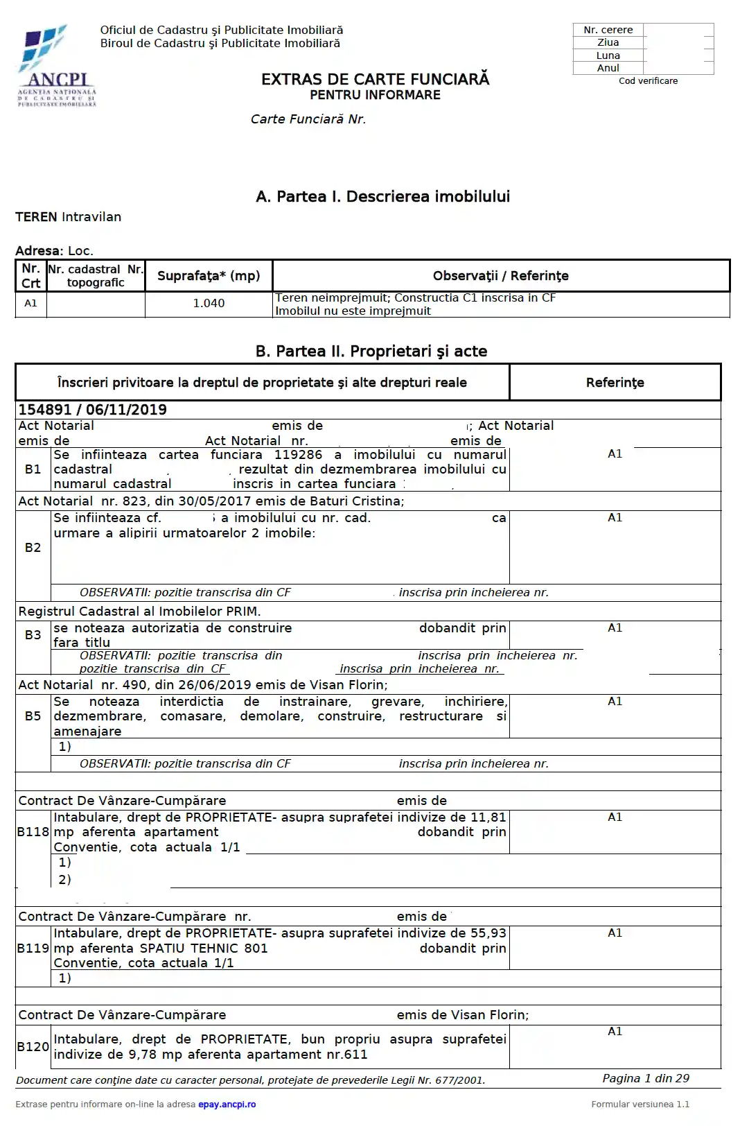 Detalii Extras de Carte Funciară Colectivă - Ce Informații Găsești?